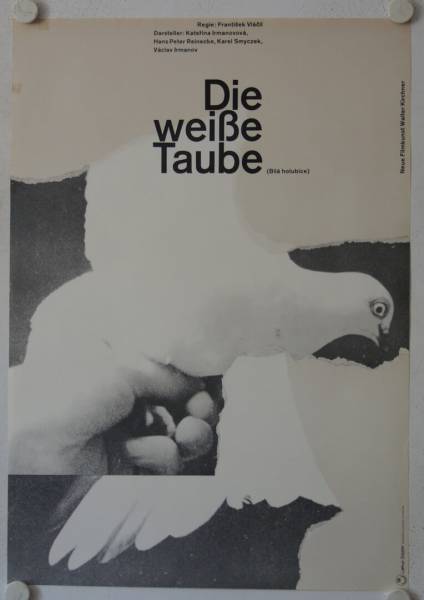 Bíla holubice - The white Dove original release german movie poster